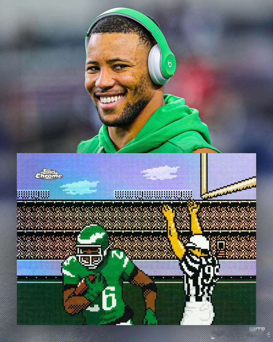 谁的复古 DNA 狠狠动了🎮Tecmo Bowl 联名球星卡正式来袭博·杰克逊