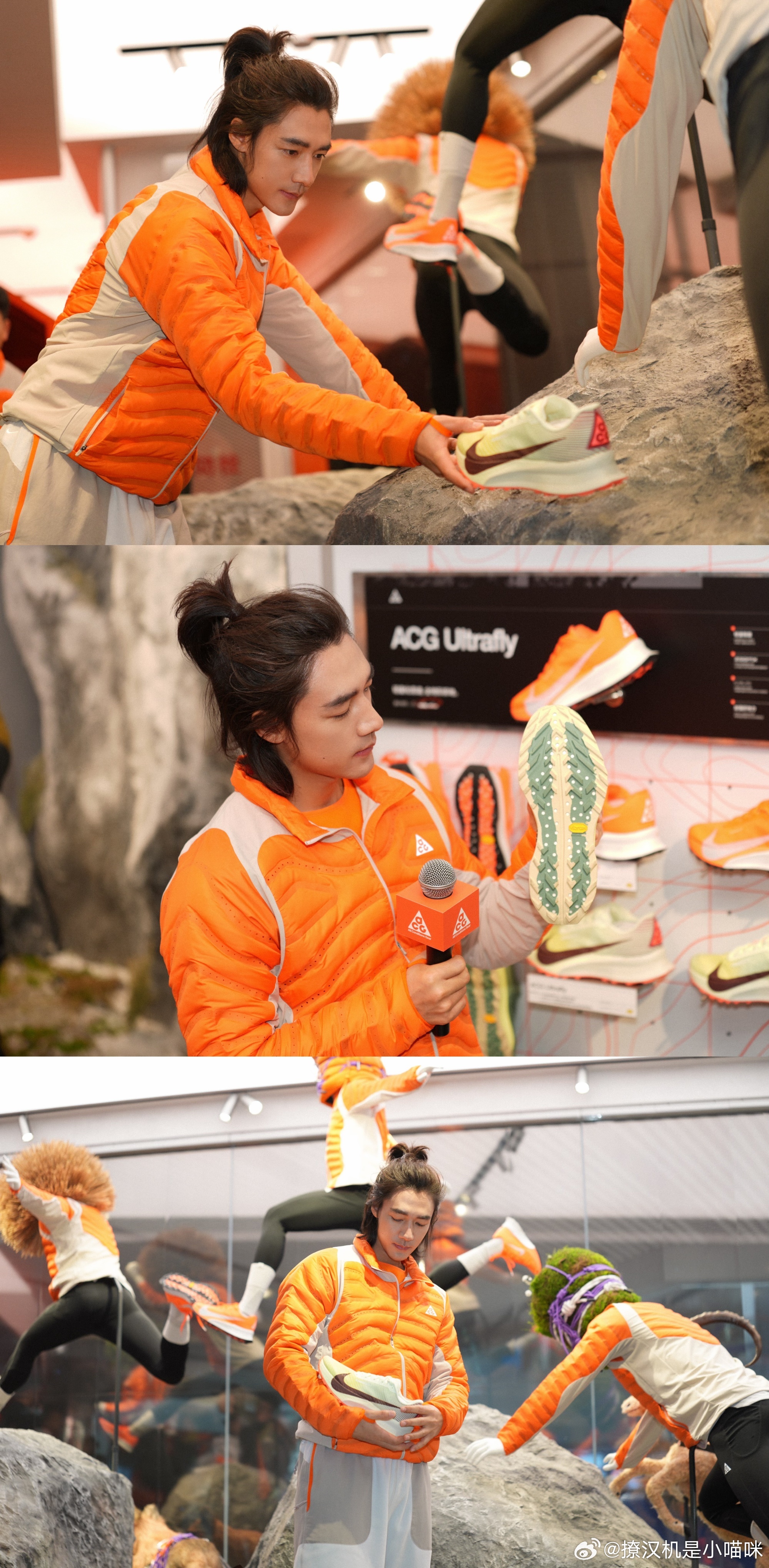 哇，此沙这套橙色的运动装好好看，而且我特别喜欢他的发型。感觉此沙越来越帅了耶。 