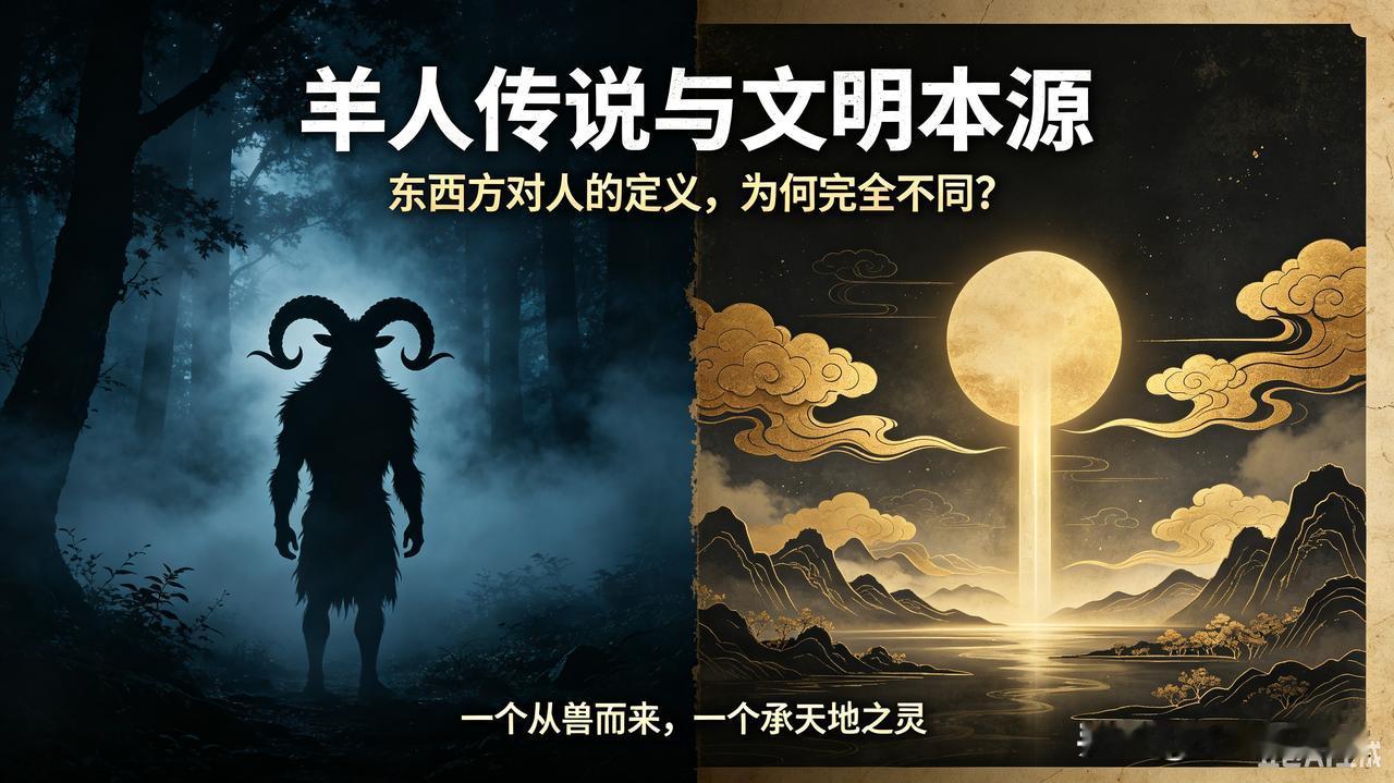 全网热议“羊人传说”，细品东西方文明底层根源，差异早就注定！😯
 
最近刷短视