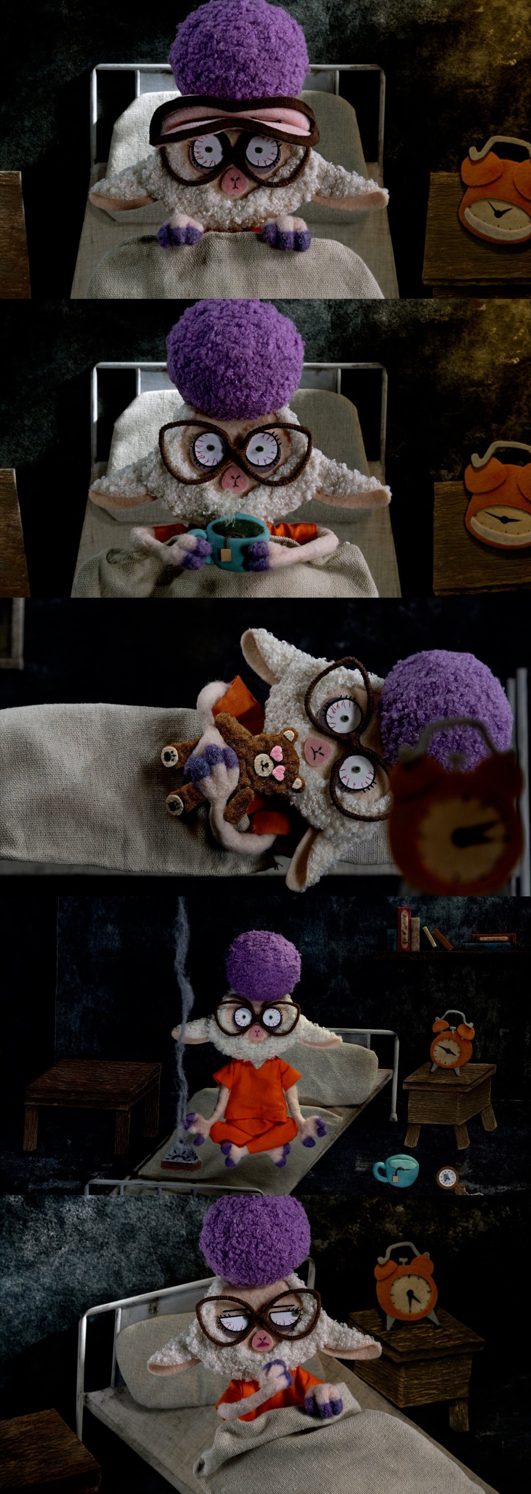 原来羊睡不着了也要数羊 当迪士尼遇见上美影，连失眠都变得诗情画意，羊副市长数羊的