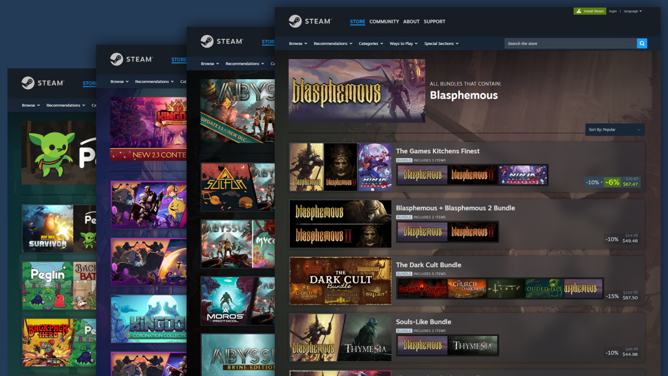 【Steam上线超方便新功能，优化游戏同捆包查找】Steam更新了一项商店功能：