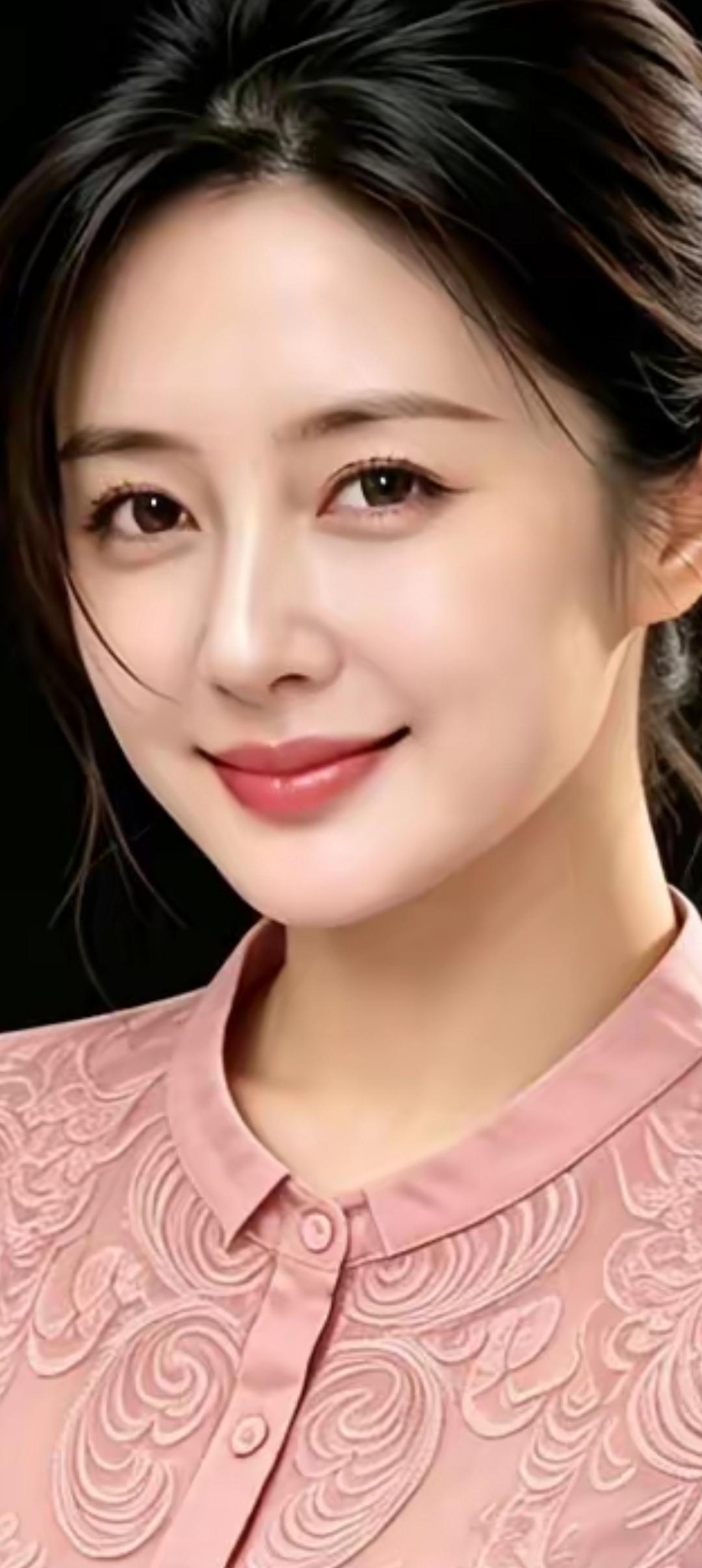 温柔甜美的粉色衬衫，搭配自然妆容，散发迷人魅力！💕✨