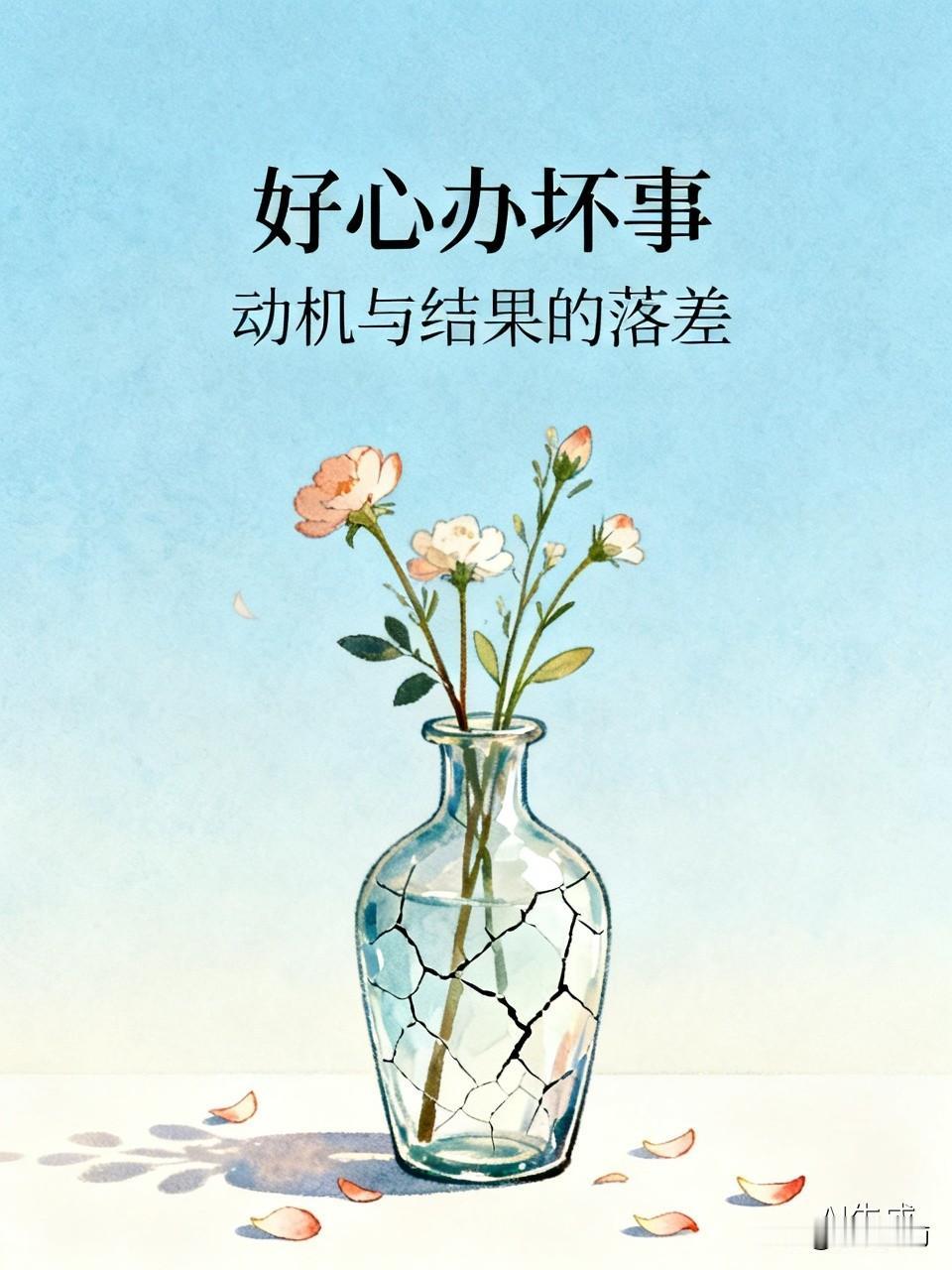 好心办坏事
不知道你有没有过这种憋屈时刻：明明一片好心，拼尽全力去帮忙、做事，最