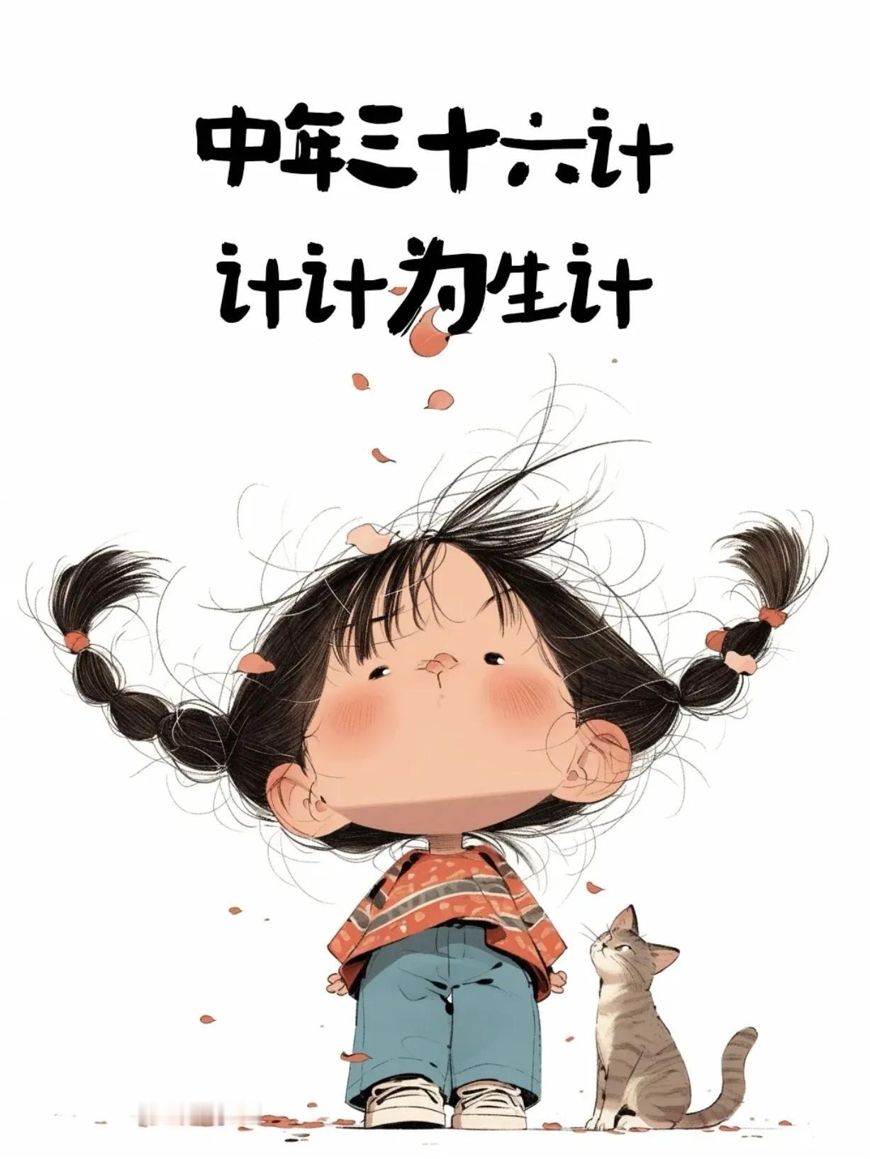 搞笑漫画：中年三十六计，计计为生计[灵光一闪][来看我]搞笑漫画分享 漫画，搞笑