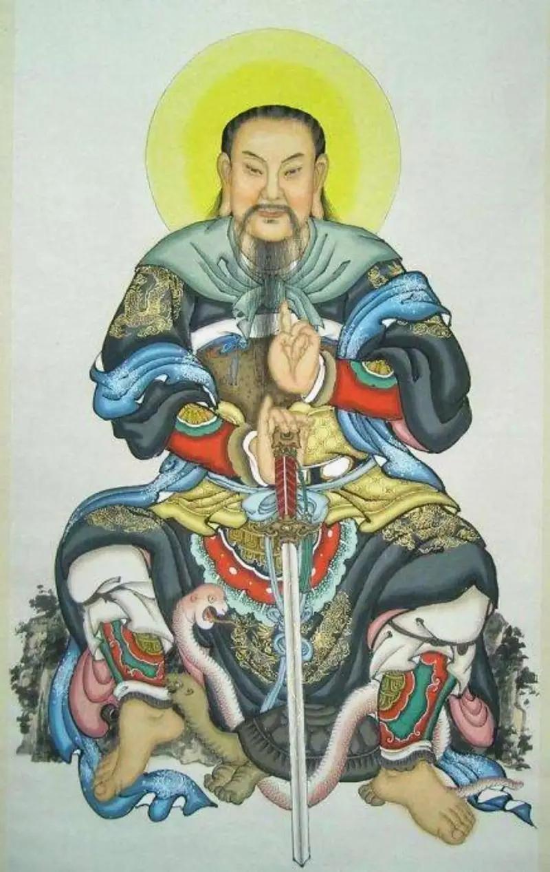 #农历三月初三,恭贺道教尊神真武大帝圣诞#
现在道观内供奉真武大帝，一般也造为披