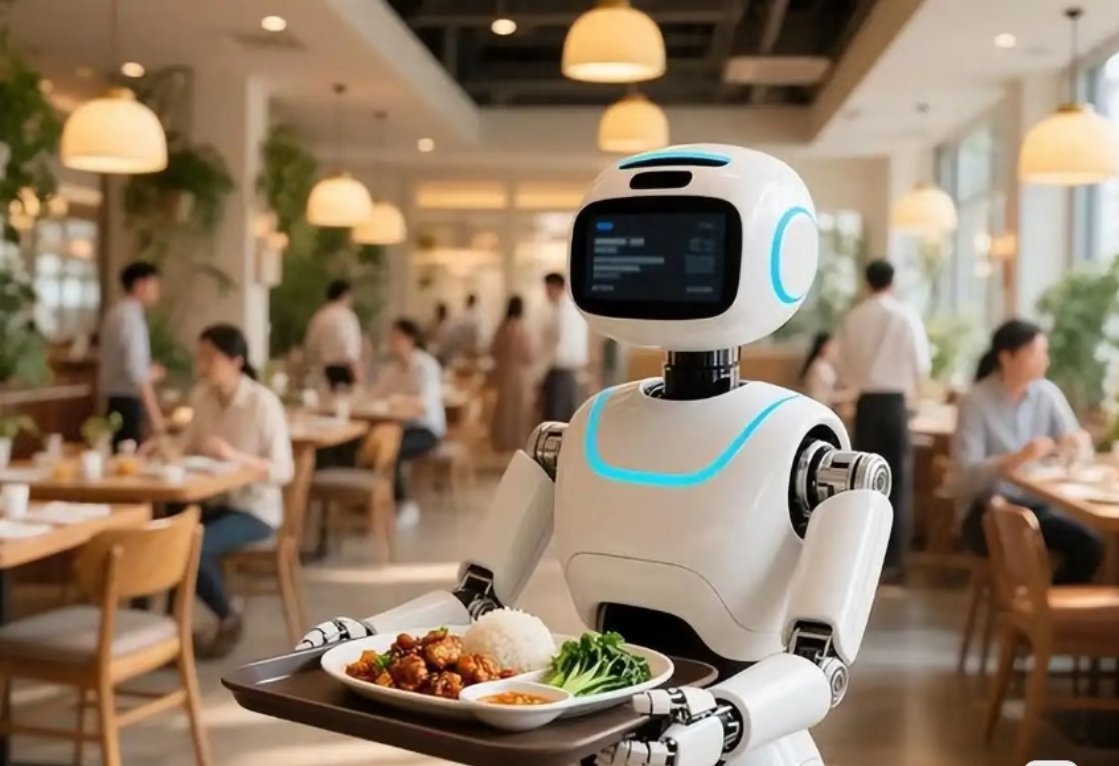 看到机器人能端茶倒水做家务，突然觉得小时候科幻片没白看！科技真在悄悄改变日子，以