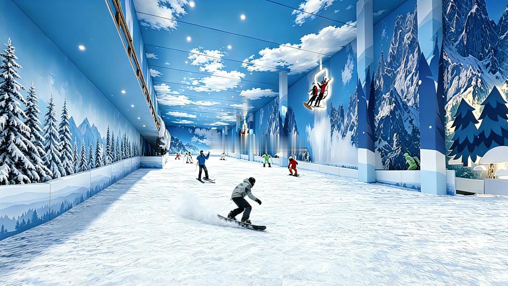 常年无雪的福州 布局多个冰雪文旅项目继闽江北CBD引进1万平米的福州首个大型室内
