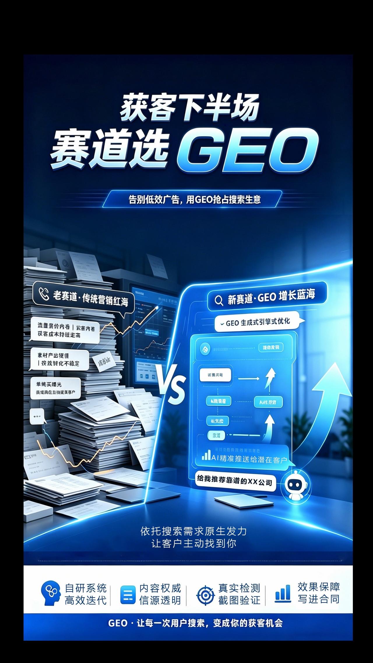 获客下半场，赛道选 GEO
搜索流量主动获客，效果可落地可保障！geo推广 优化
