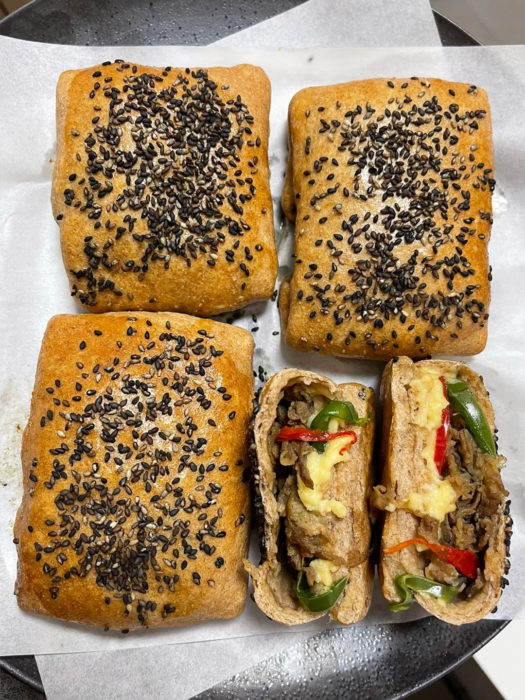 吃痩不饿瘦…快试试彩椒肥牛全麦烤饼