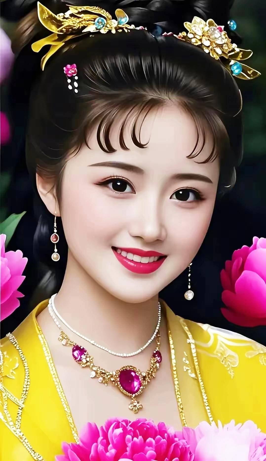 古典美人，花间仙子，惊艳了时光