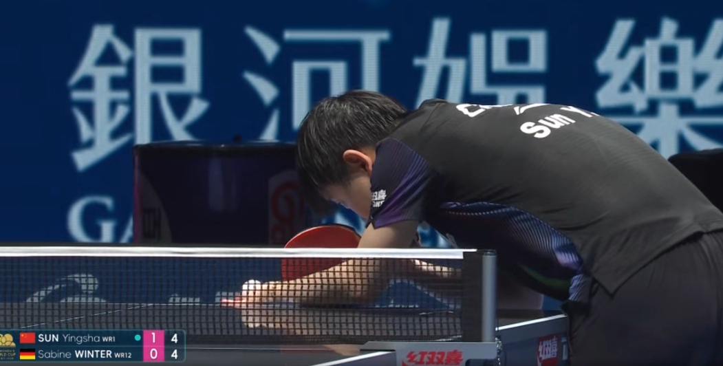 孙颖莎4比0温特孙颖莎世界杯晋级决赛 2026澳门乒乓球世界杯女单半决赛，孙颖莎