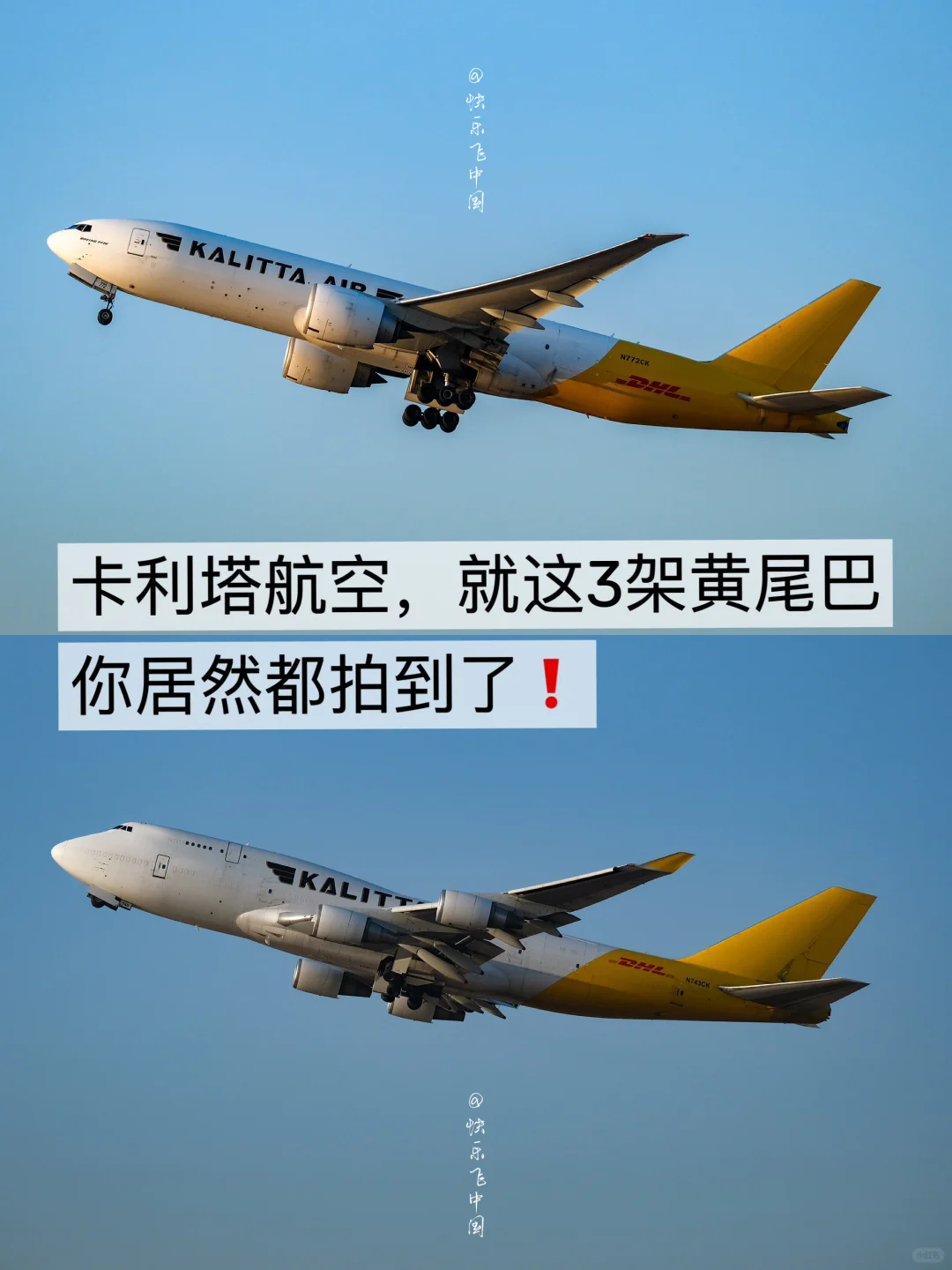 Kalitta Air就这3架黄尾巴，你竟都拍到了❗️