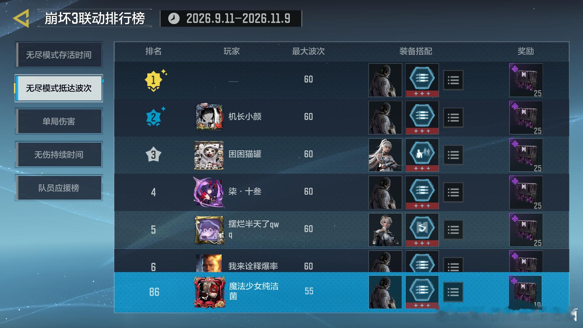 codm小游戏打了个全国排名86，要不是55波有bug敌人尸体不消失给我挡住，我