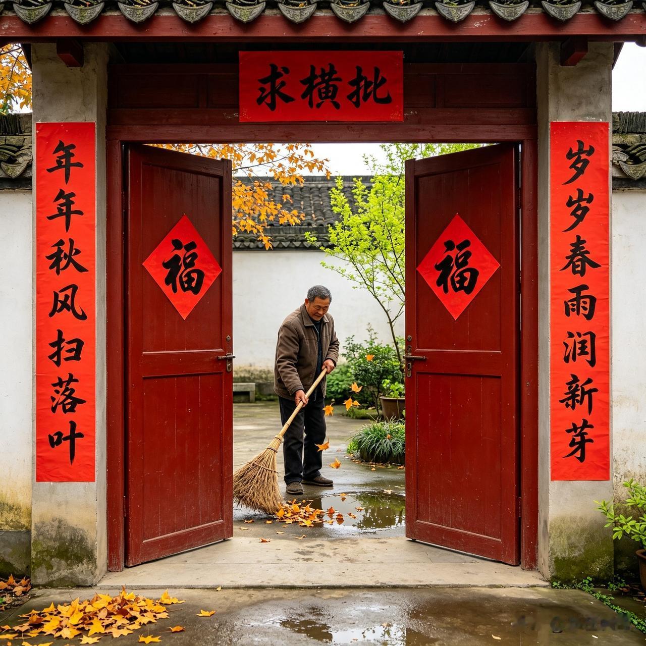 上联：年年秋风扫落叶，下联：岁岁春雨润新芽，诚邀各位老师赐一个合适的横批，期待大