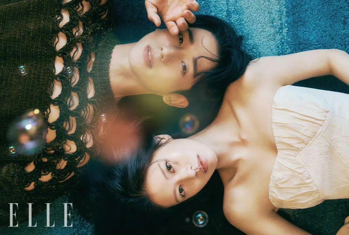 丁海寅 × 郑素敏  ELLE KOREA 九月号画报，韩剧「妈妈朋友的儿子」的