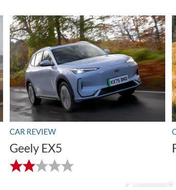 银河e5在英国汽车媒体得分两星我的观点是：-不要神化欧洲媒体对于“好车”的评价体