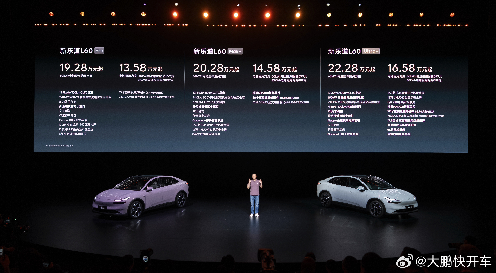 全新乐道L60乐道汽车乐道l60 全新乐道L60正式上市！整车19.28万，租电