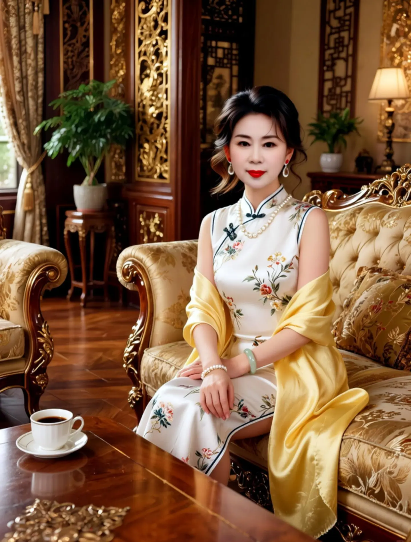 AI中式华贵写真 ai创作