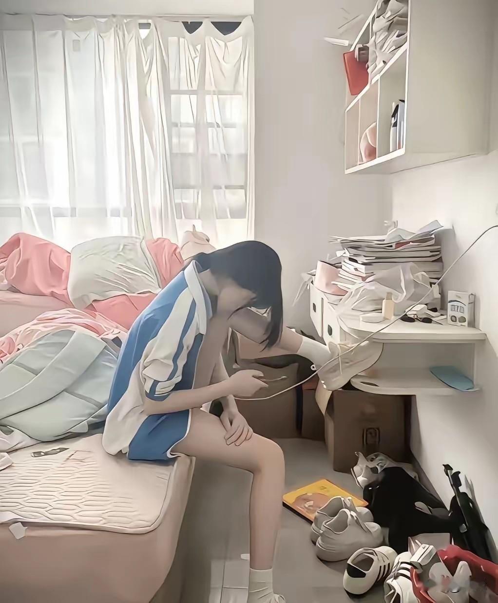 被房间困住的14岁少女：前阵子去老家走亲戚，一进门就听见姨父姨妈在客厅叹气。他们