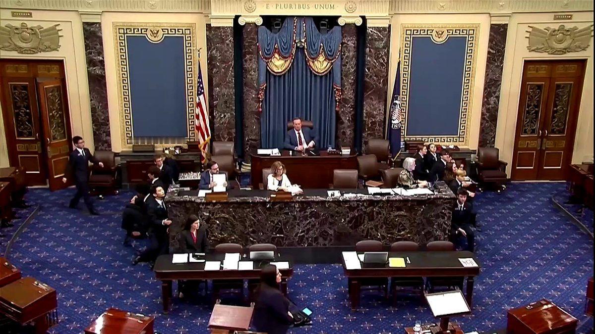 [To learn English]
The U.S. Senate on Mo