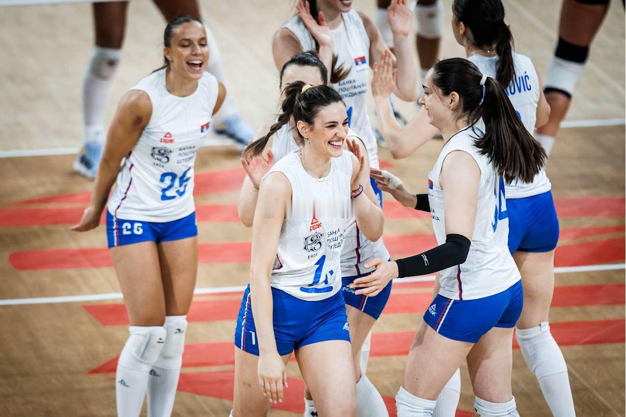 2026年世界女排联赛菲律宾帕西格站塞尔维亚女排vs美国女排第二局：25-18大