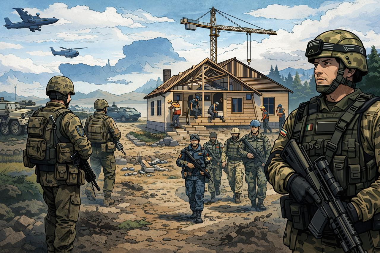 1月6日，乌克兰总统泽连斯基、法国总统马克龙和英国首相斯塔默在巴黎开会，三个人一