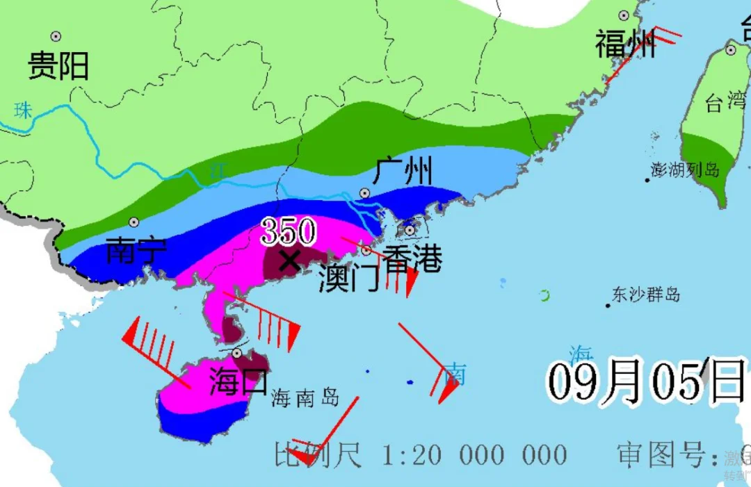 17级超强台风，广东局部350毫米特大暴雨！