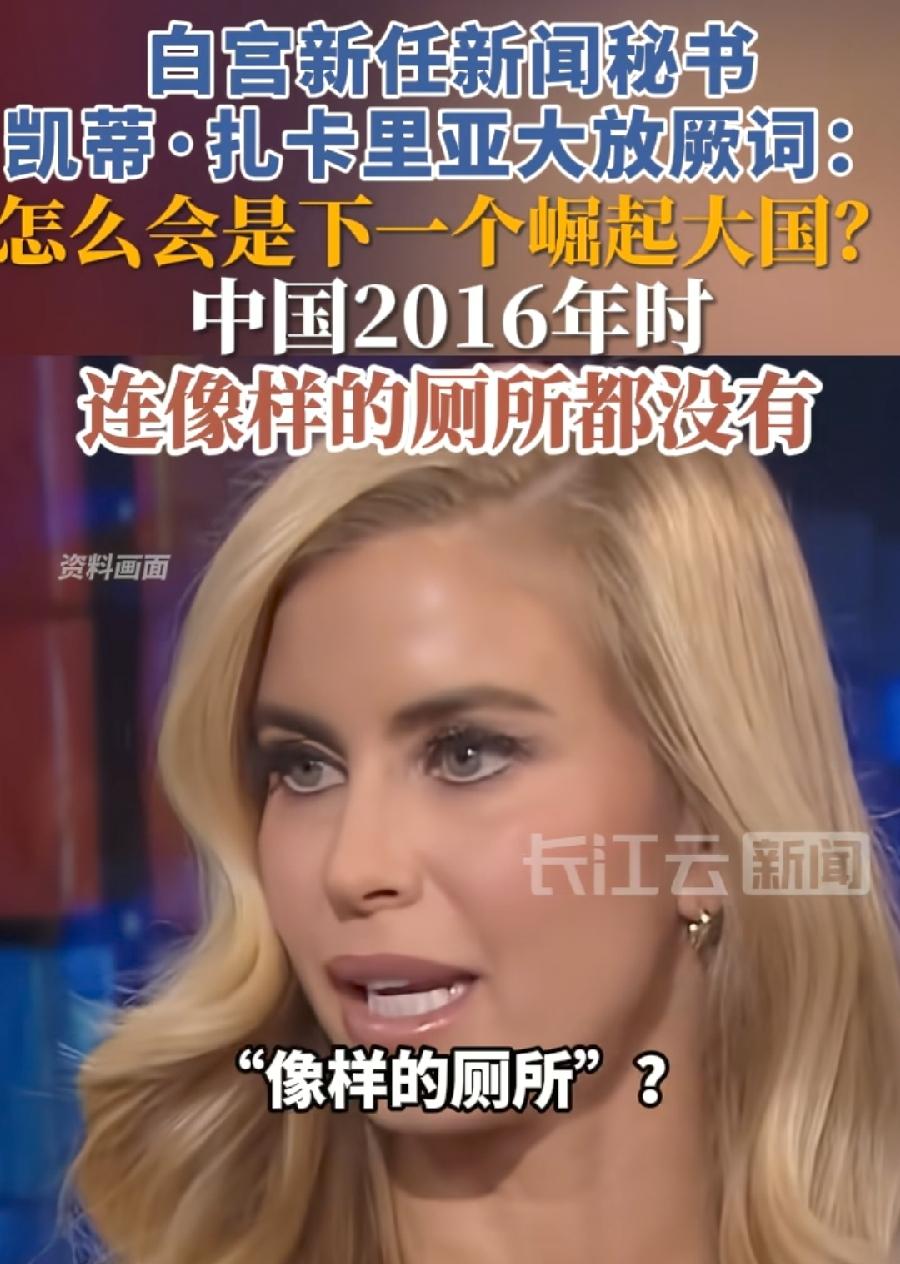 白宫女发言人为什么被解雇？不懂逻辑！
中国连像样厕所都没有？这与中国崛起有关系吗