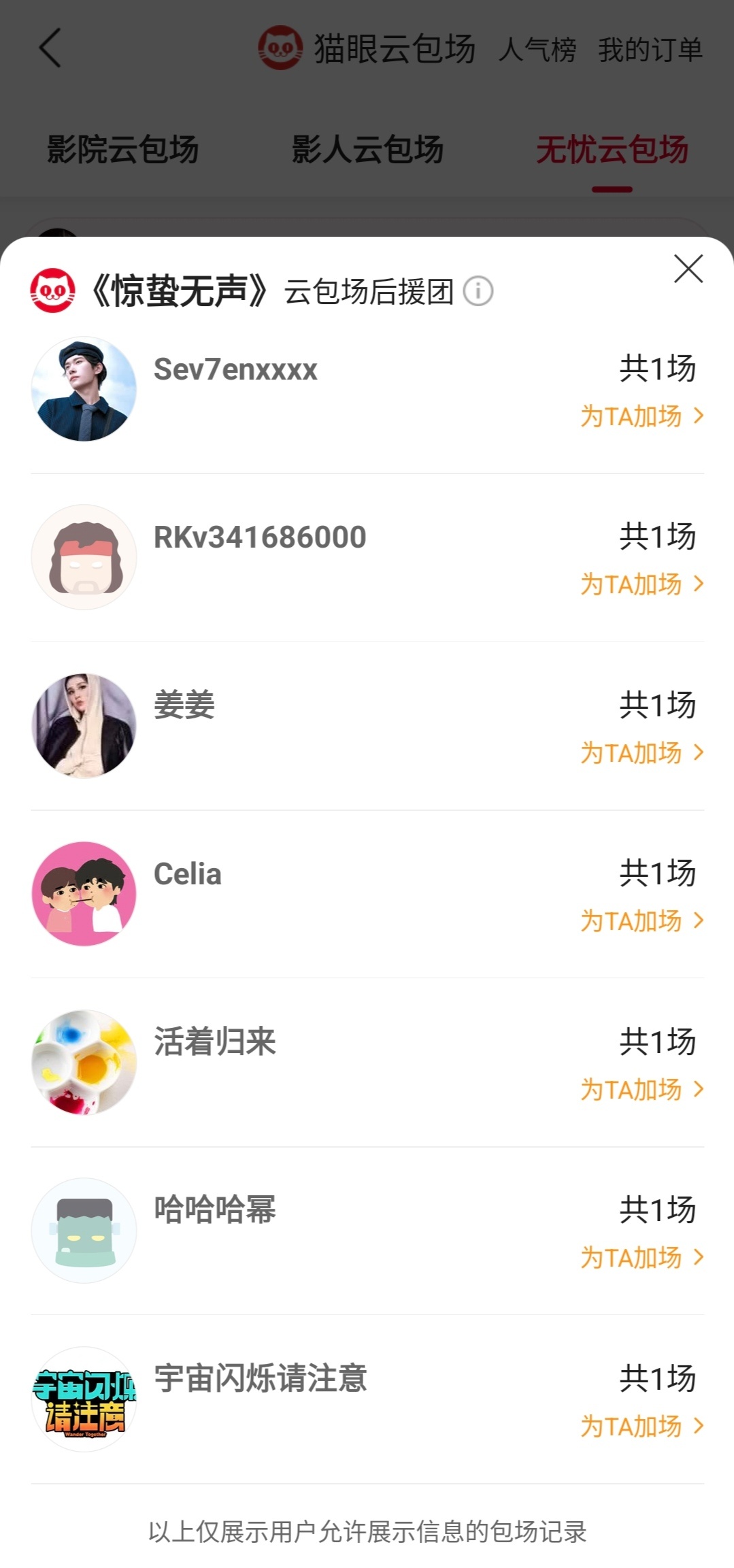 宇宙闪烁请注意包场爆闪团春节档电影 据猫眼专业版云包场显示，《宇宙闪烁请注意》包