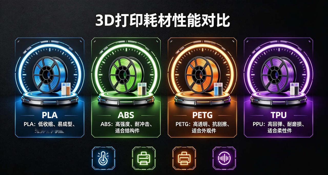3D打印机耗材怎么选？
机械外贸 3D打印