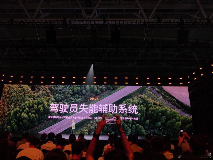小鹏GX 上了一个比较特别的功能，驾驶员失能辅助，在驾驶员驾驶过程中突发身体状况