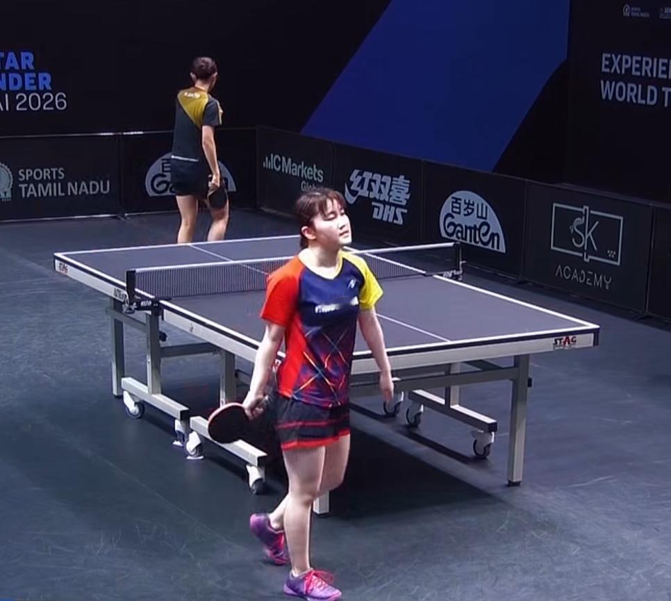 女单1/4决赛战果：
大藤沙月3-0佐藤瞳
（11-8，11-9，11-5）
郑