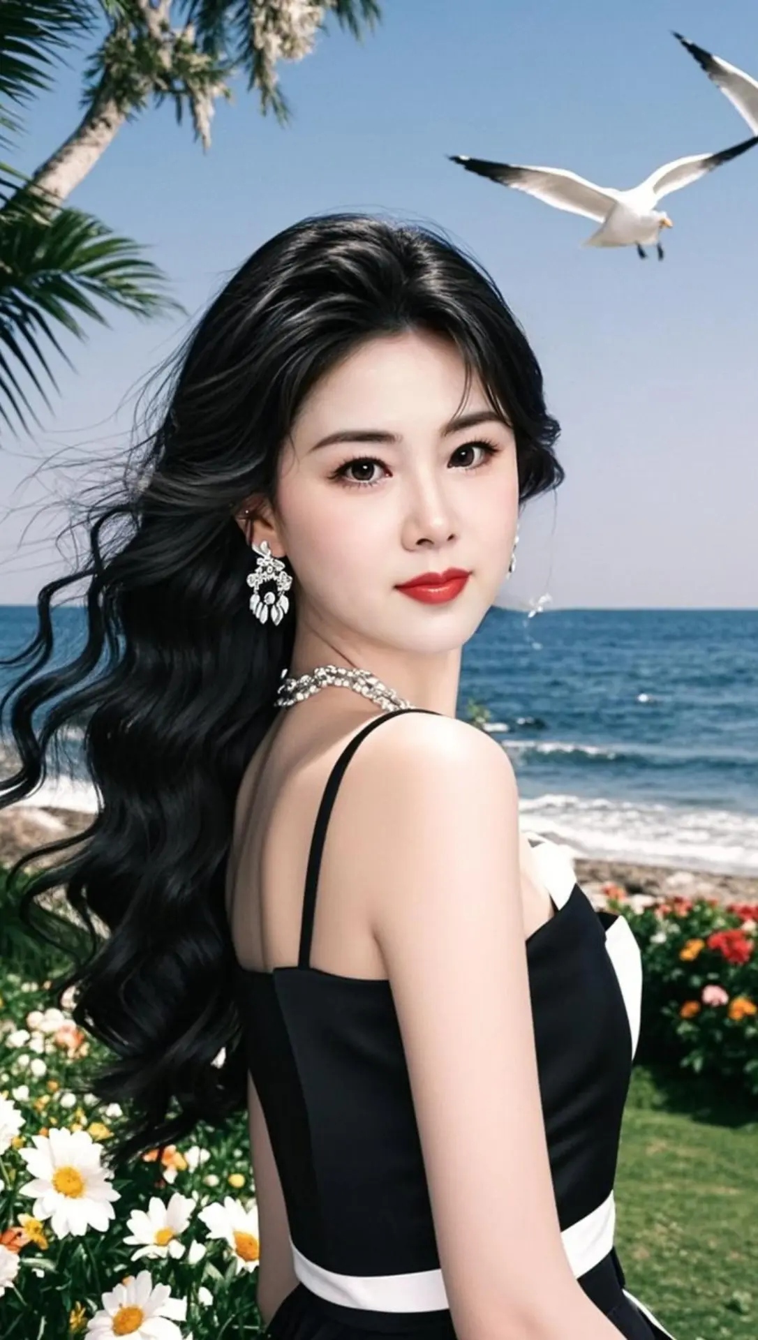 AI海滨风情写真 ai创作