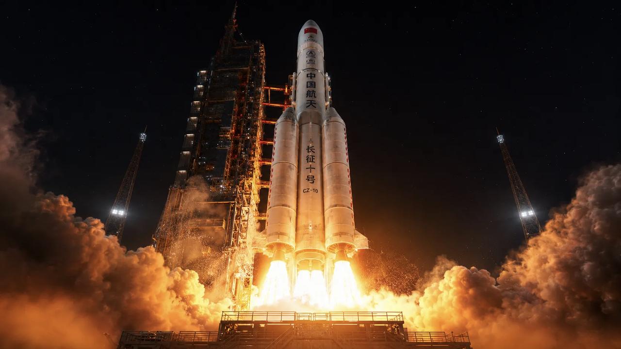 6月4日，社交媒体报道，中国🇨🇳航天员登月，依靠那些神器？
第一件神器是，长