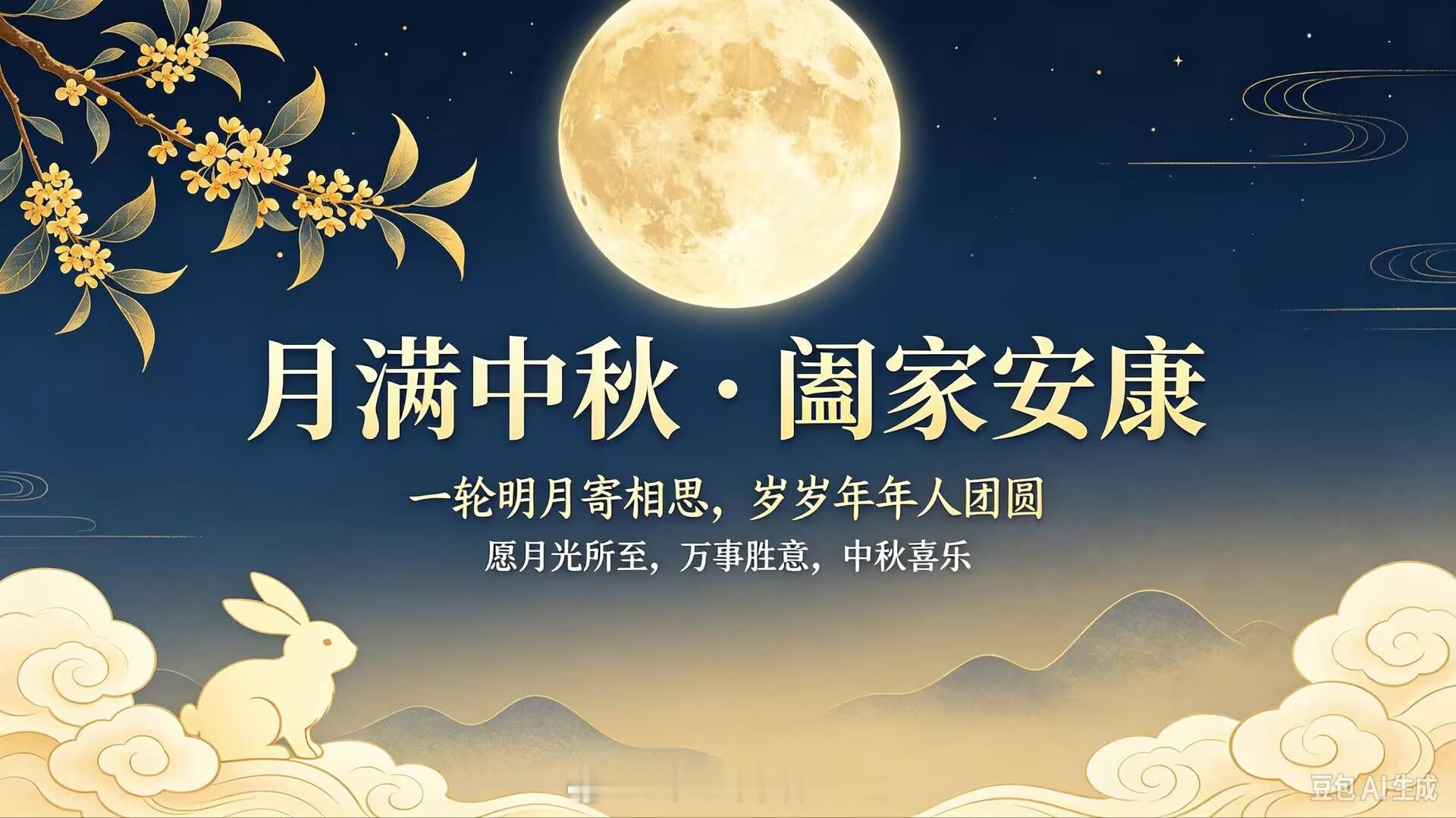 月圆中秋，美好如约而至又是一年月圆夜，秋风温柔，月色皎洁。人间万般团圆事，皆在中