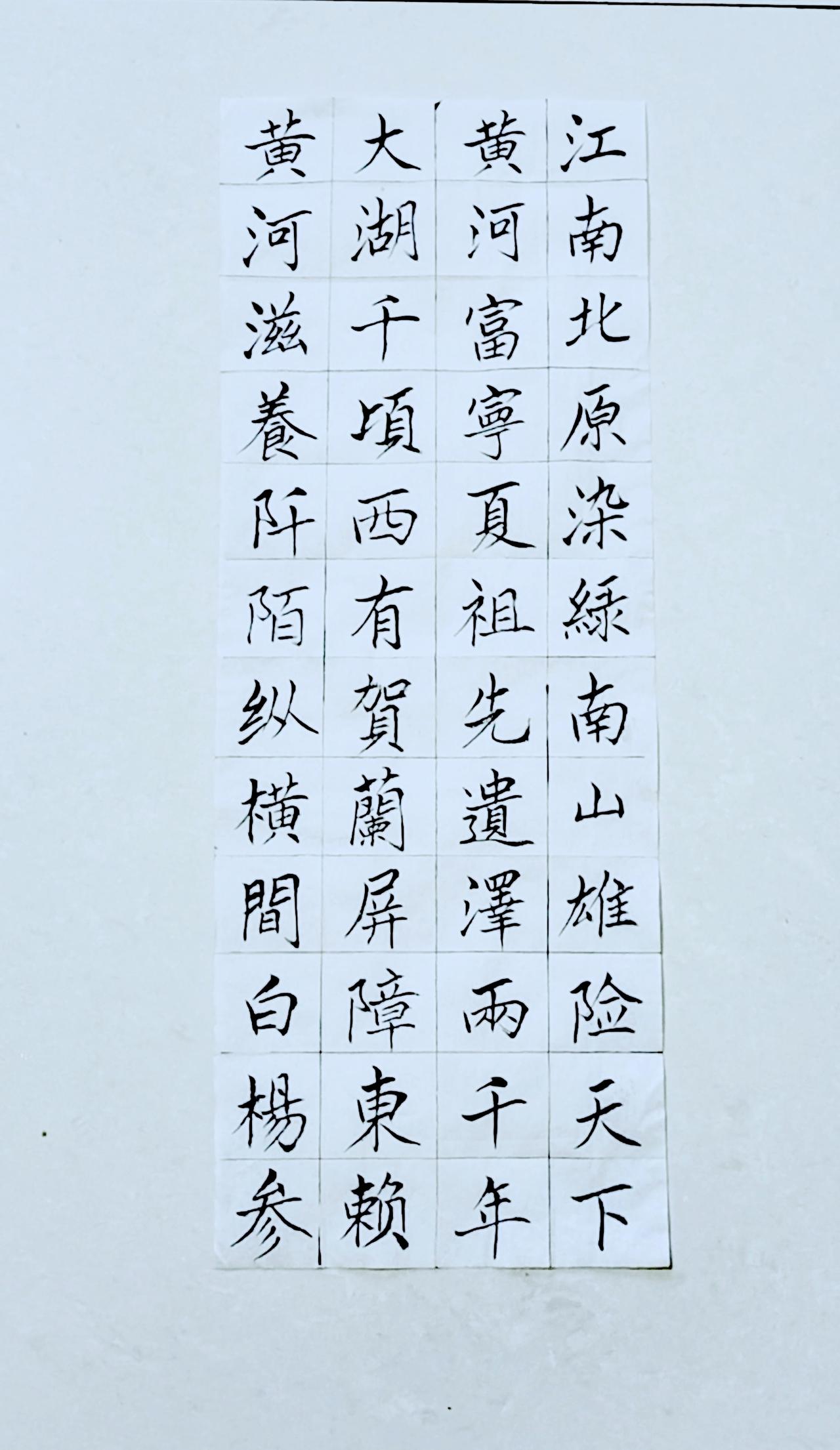 第八十六天《宁夏赋》（9）正楷毛笔练习