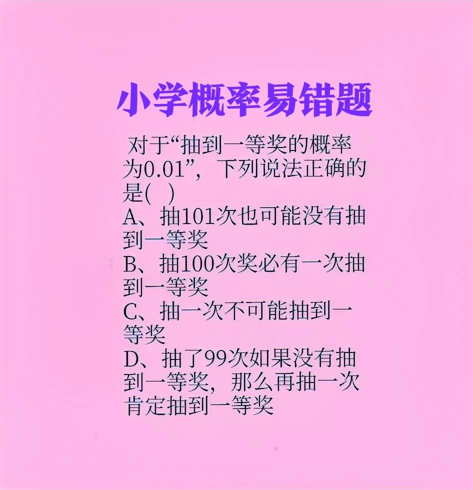 万万没想到，全班正确率、比“瞎蒙”的正确率25%都更低，甚至不到10%！这是一道