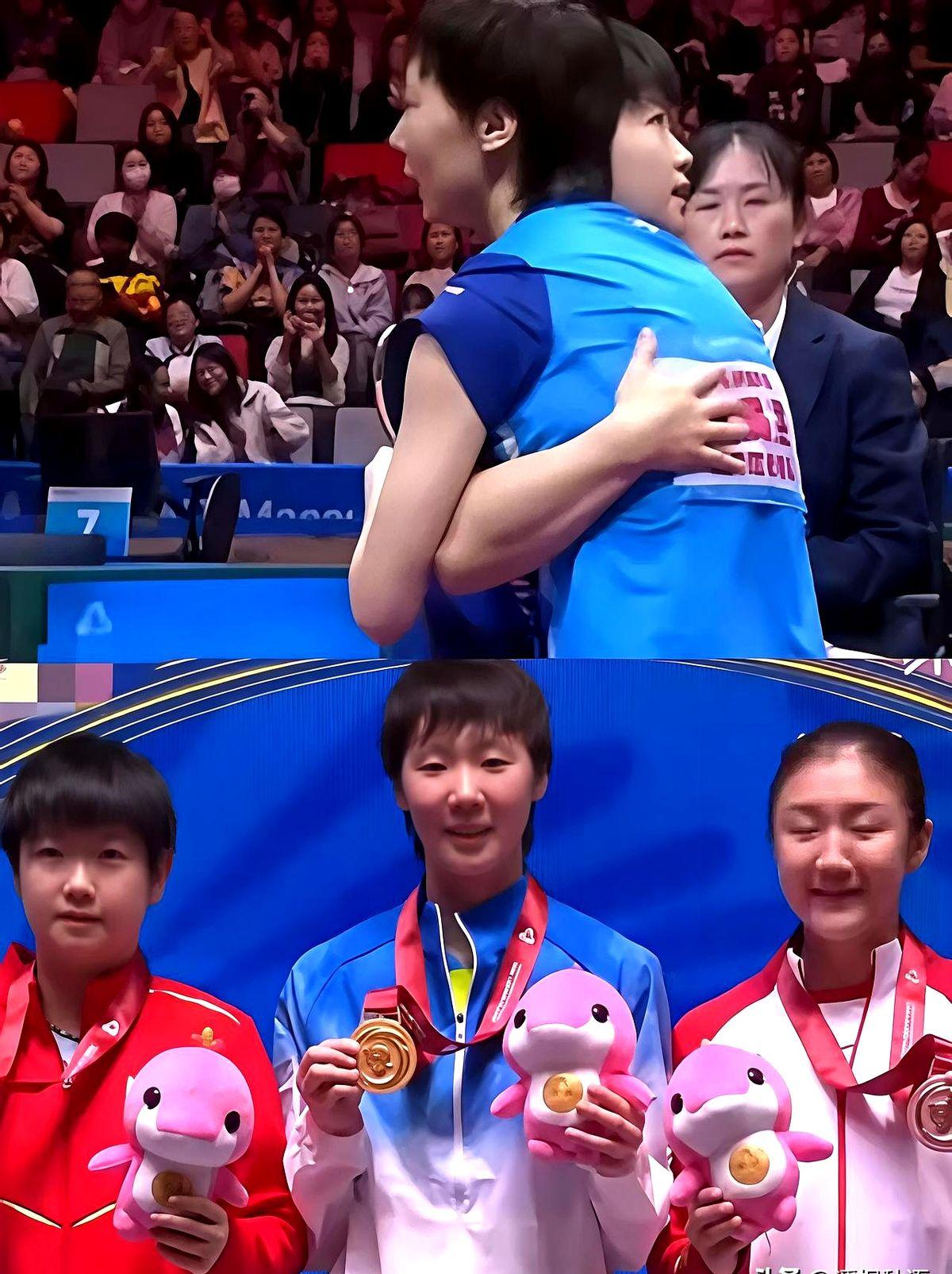 真正的冠军，不只是赛场上的胜利。

王曼昱赢得全运会女单冠军，却引发了另一层温暖