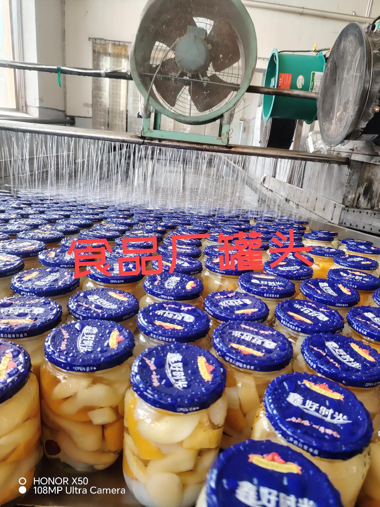 夏日生活打卡季今天去食品罐头厂了，看见做什锦罐头做的既干净又卫生，让大家吃着放心
