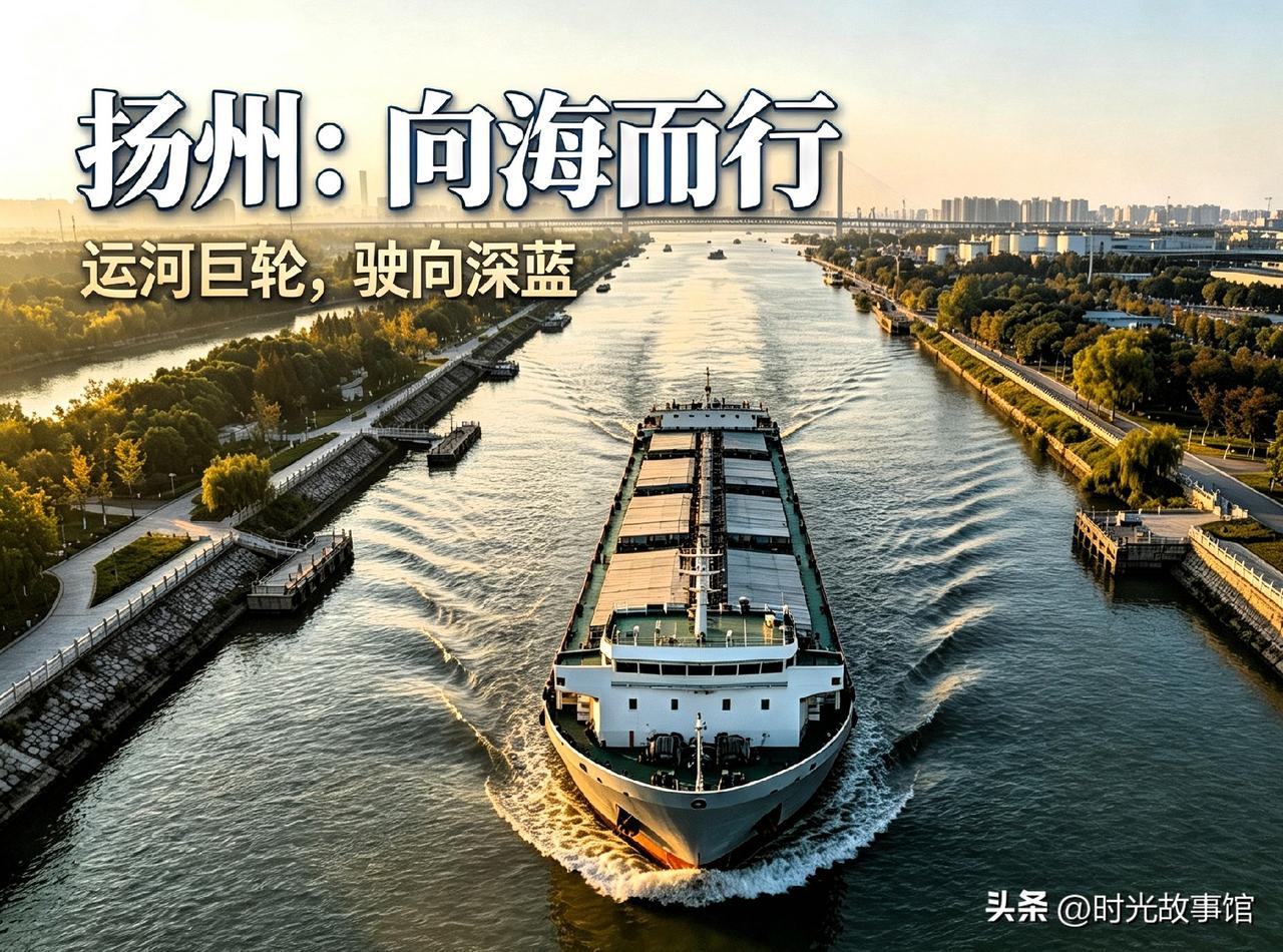 不靠临海凭河闯海！运河上驶过巨型货轮，扬州拿下百亿造船订单

很多人对扬州的印象