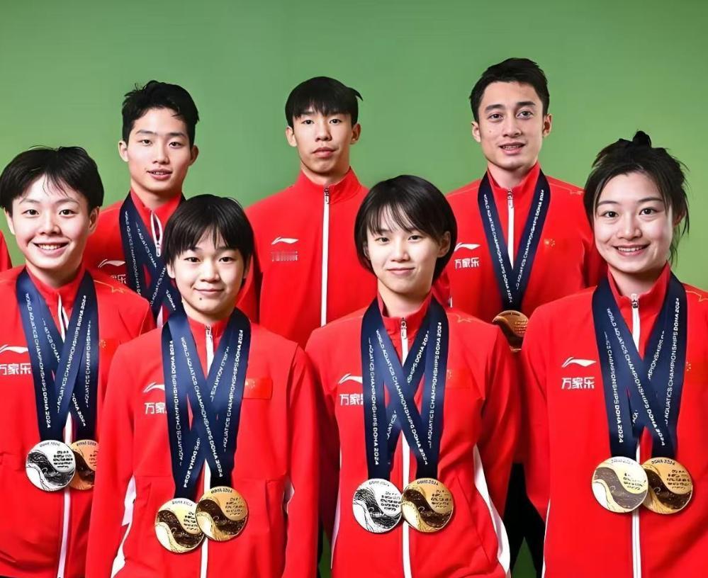 全红婵复出，直接把冠军奖杯稳稳揣进兜里，广东跳水女团更是包揽四项第一，这就是绝对