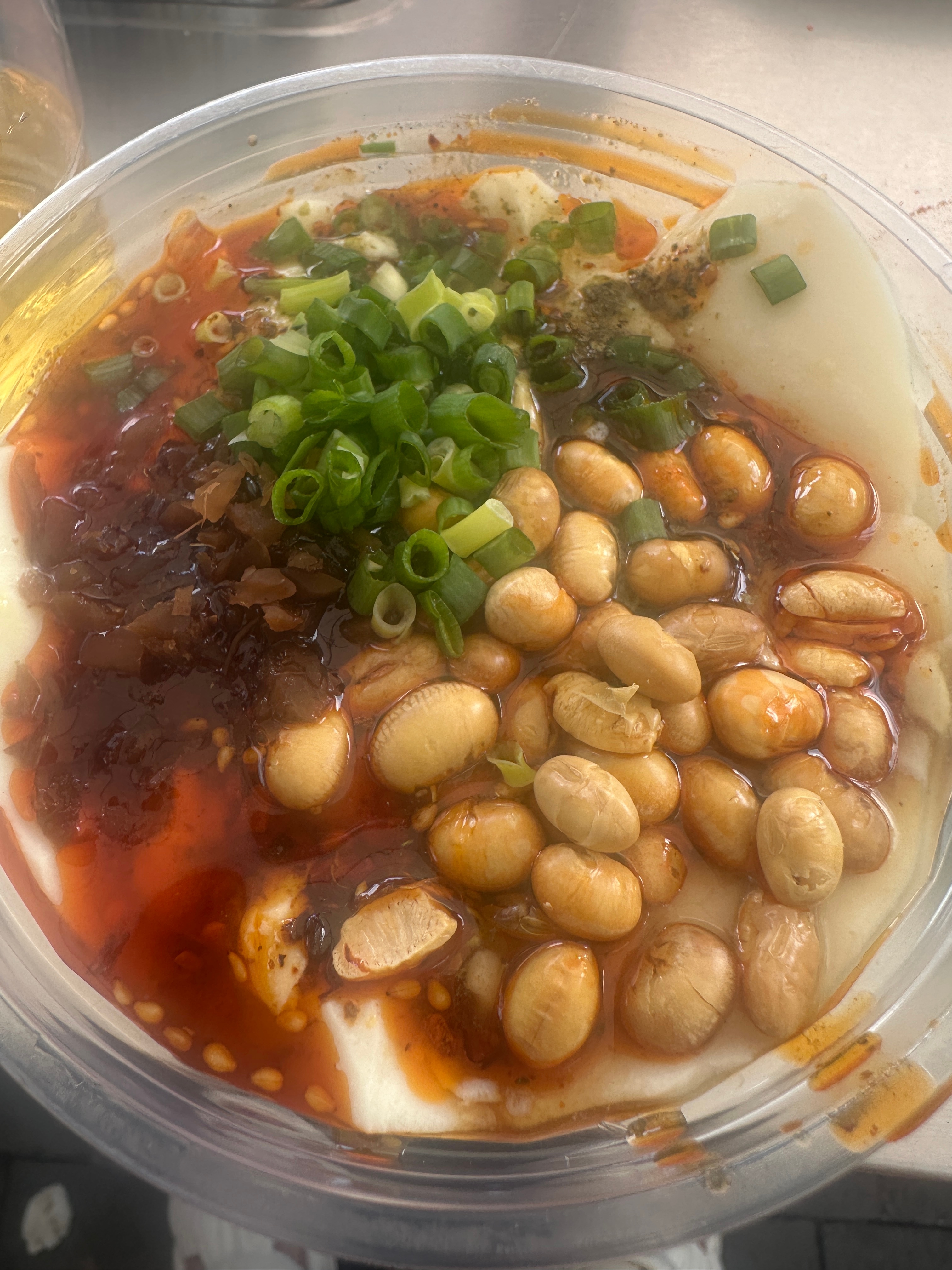 豆腐脑，不要甜咸，只要辣椒的