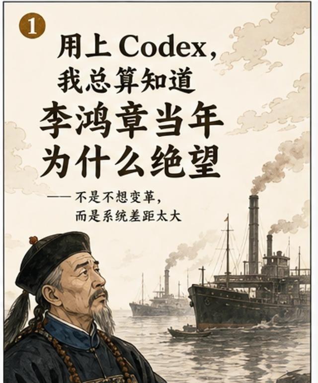 Codex让我彻底明白李鸿章为啥绝望了。以前干活靠人盯人催，现在直接把目标说清楚