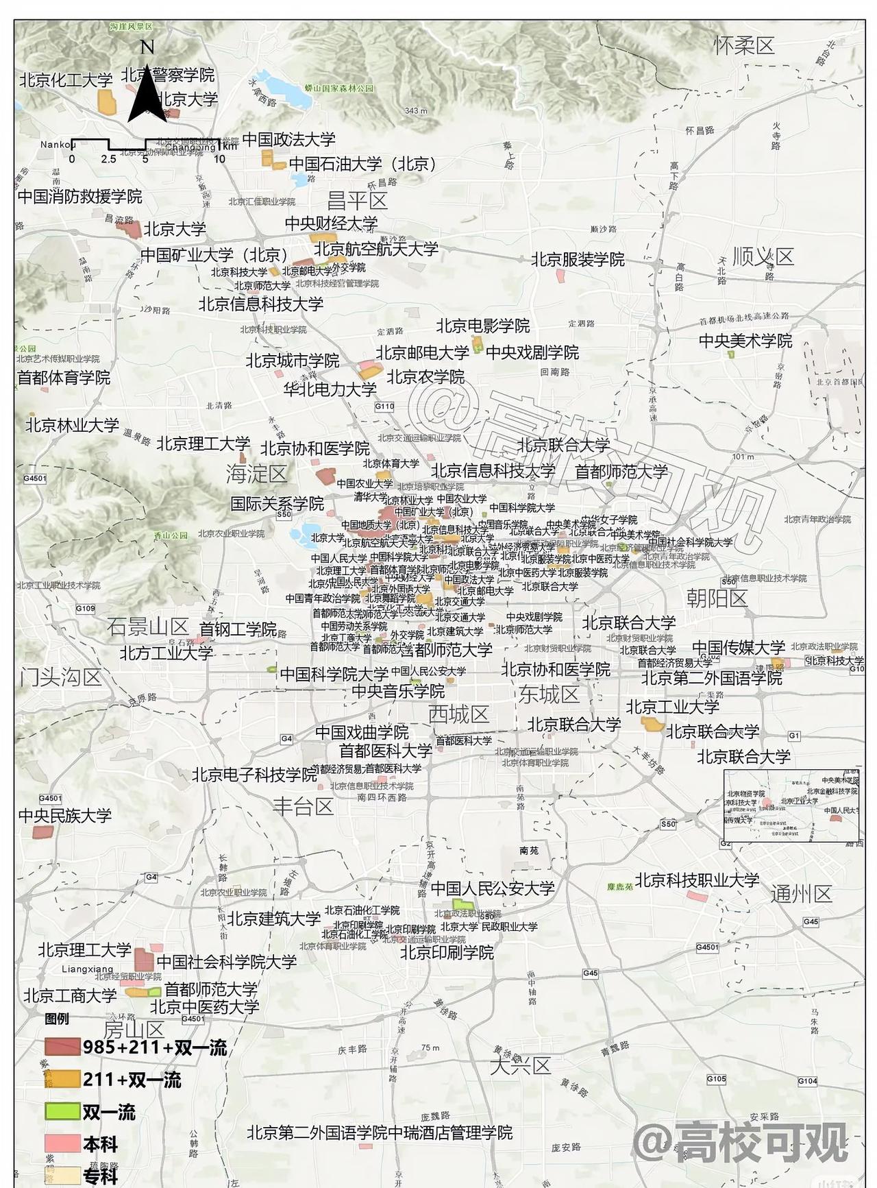 北京二环内的专科院校哪个最好呢？