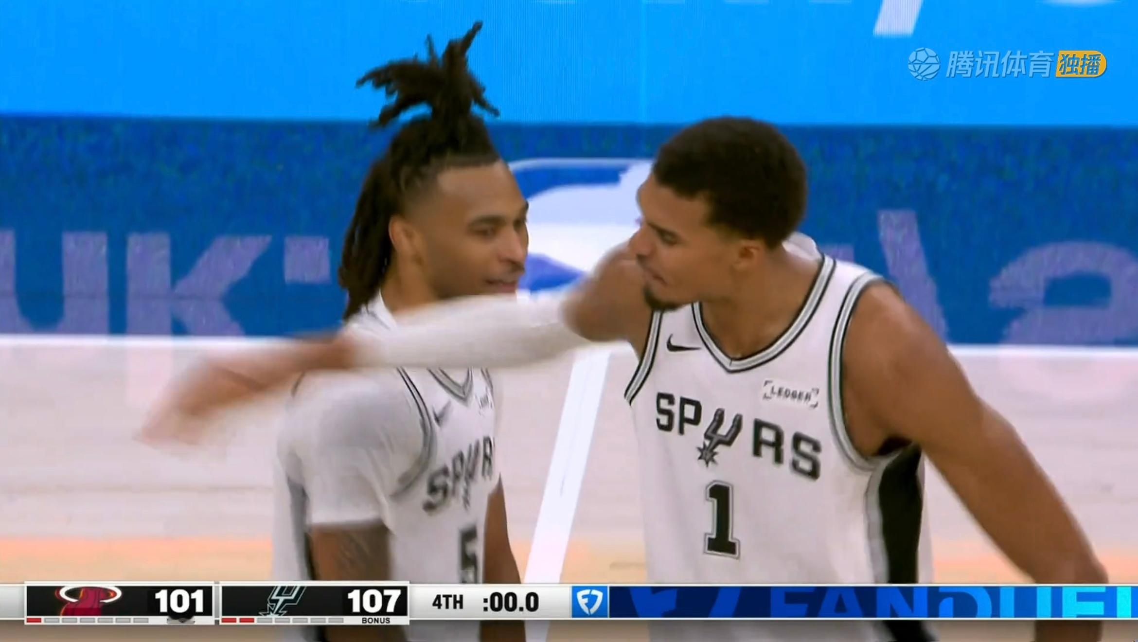 不是，马刺真一场不输啊…马刺五连胜热火vs马刺金秋观赛季新赛季篮不住 ​​​