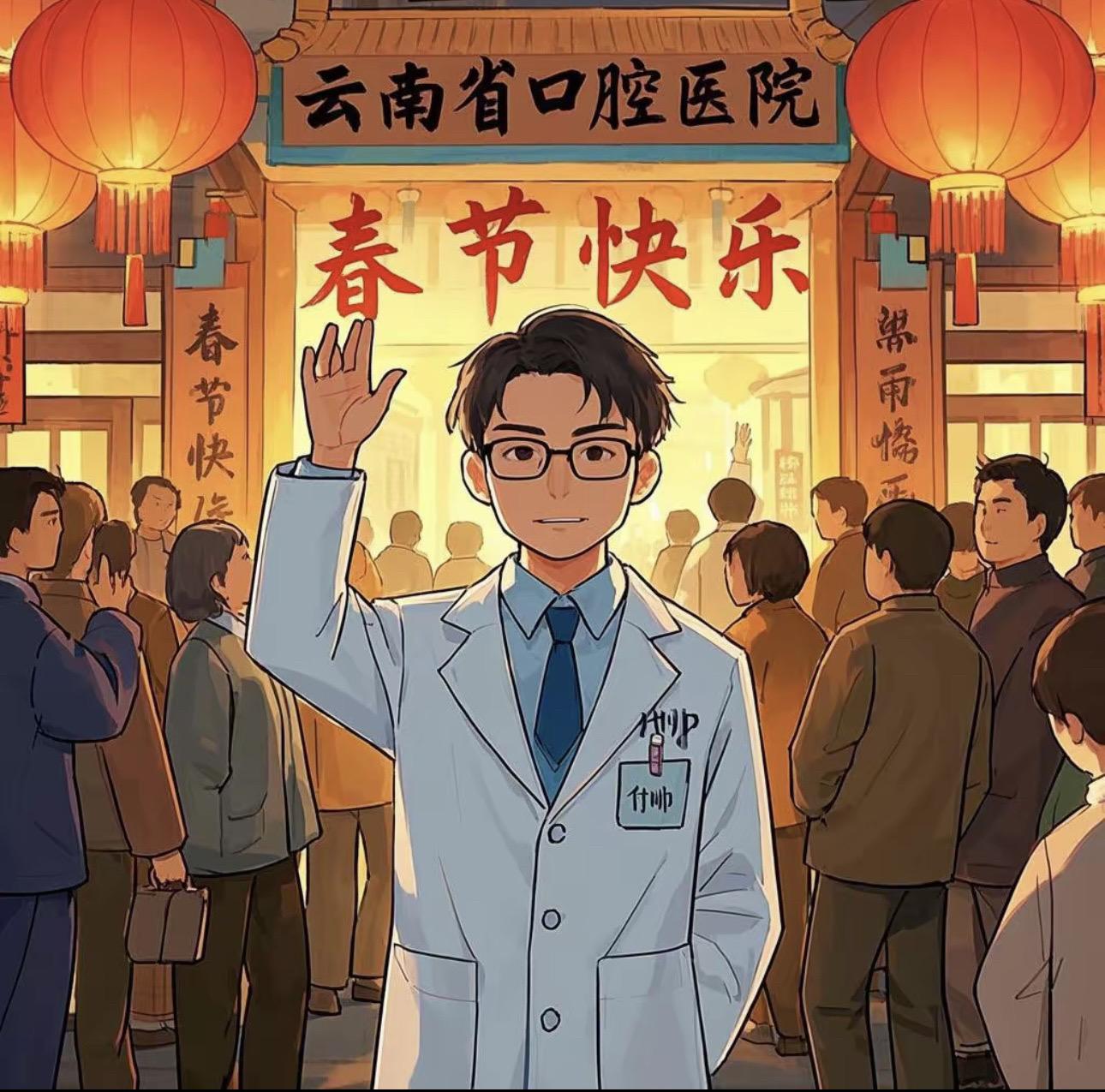 大家春节快乐。春节快乐，牙好胃口就好。