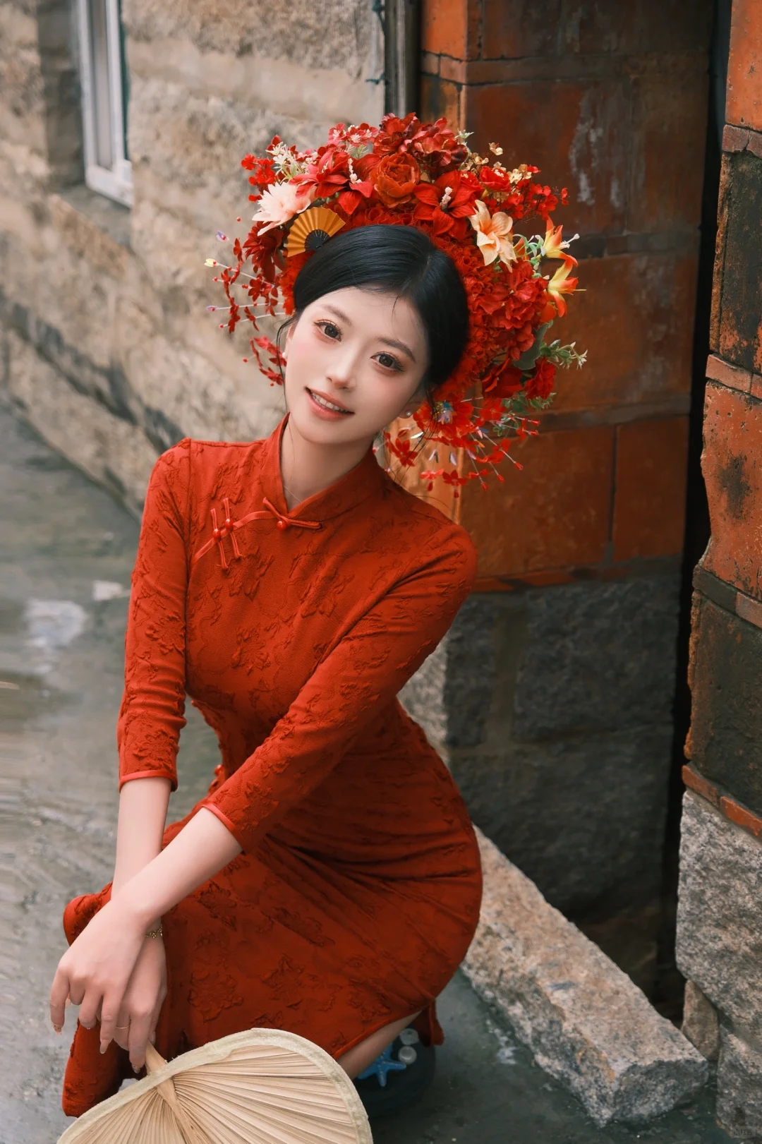 中国红才是旗袍届的顶流吧！！秋日超上镜🪞