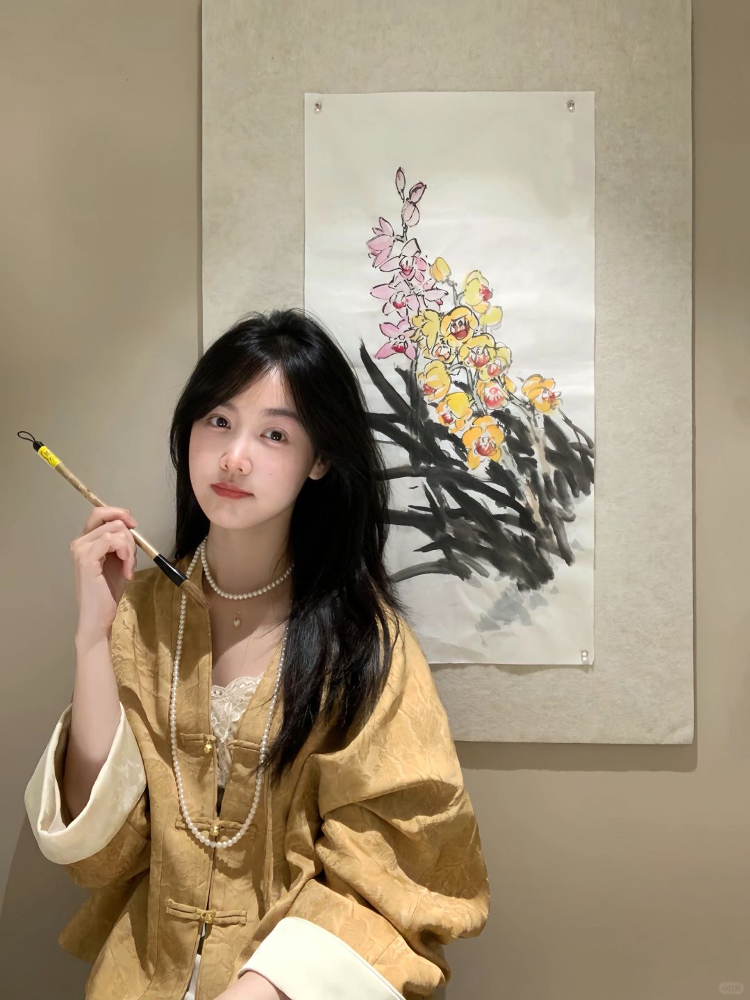 国画•大花惠兰