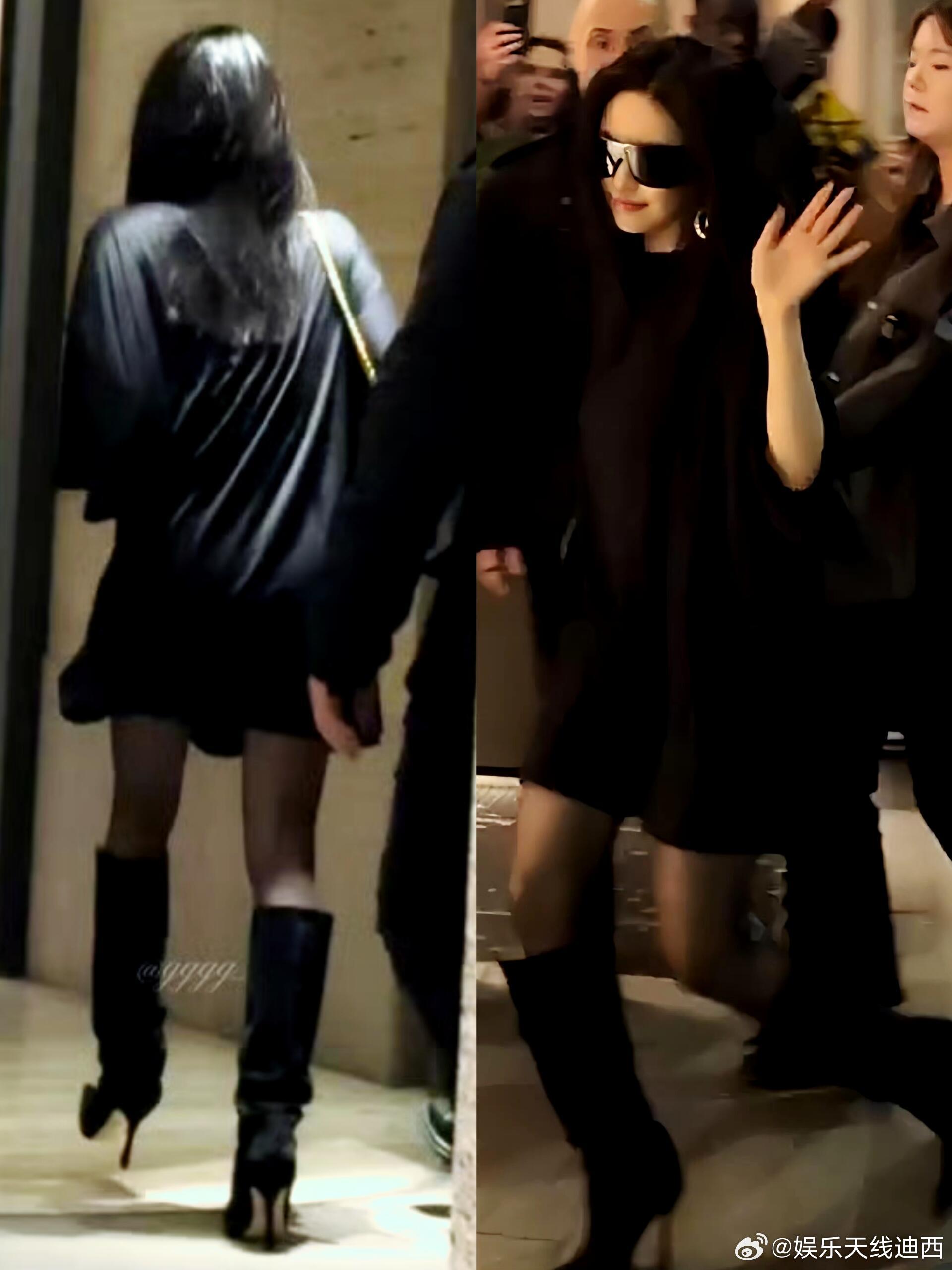 宁宁这黑道千金出街的劲头，无人能敌！！宁宁在黑色系搭配领域完全常胜将军，就这样穿