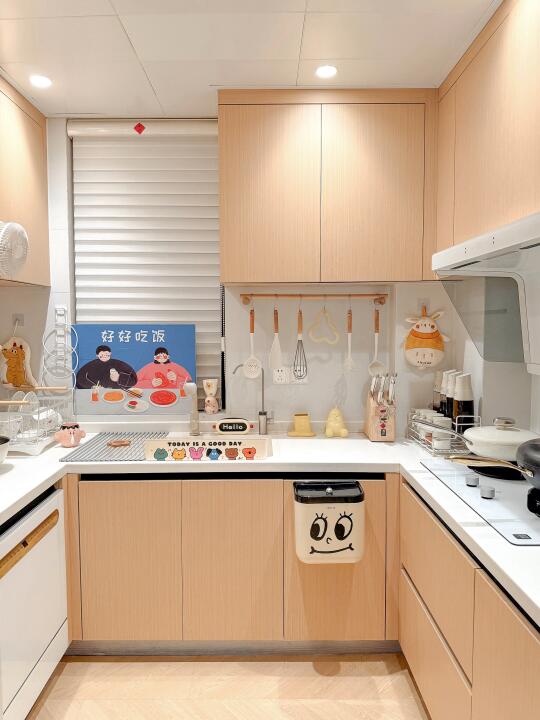 ✅入住四年｜迷你U型4㎡日系厨房的布局展示🤩